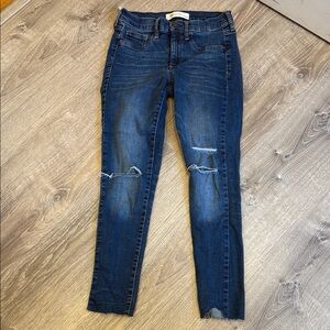 GAP Dark Blue Ripped Skinny Jeans